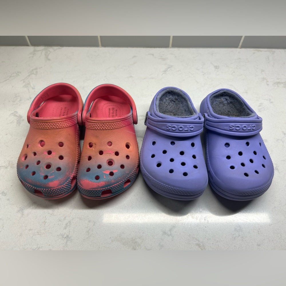 CROCS Toddler Size 9 - Two Pairs